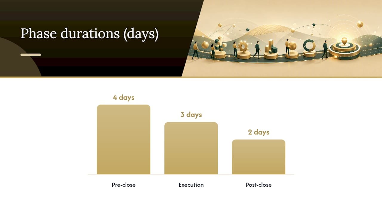 Diagram of three-phase month-end close process