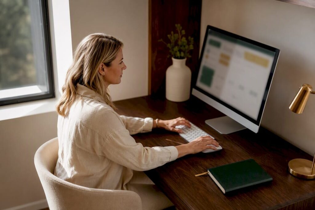 Business owner configuring chart of accounts
