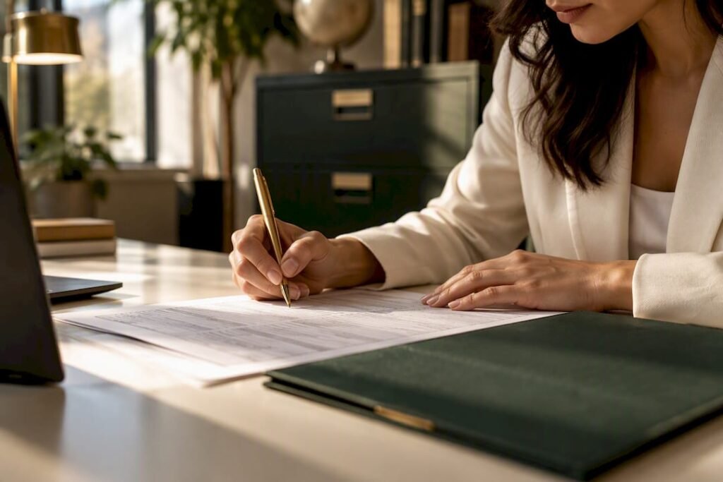 Founder preparing an EIN application