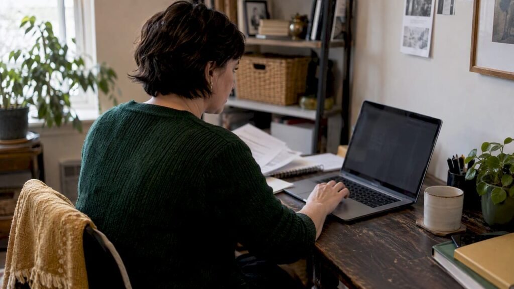 Owner reviewing a monthly cash report